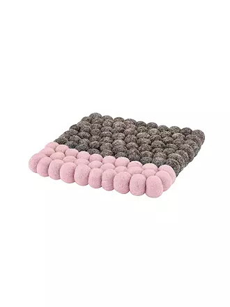 CILIO | Untersetzer LANA DUE Wolle Braun-Rosa | 